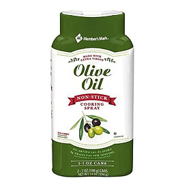 Set 2 chai Dầu oliu ăn kiêng 0 Calo eat clean, keto, gymer Member's mark 198g - olive oil