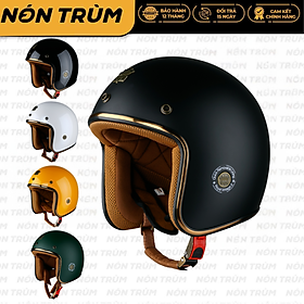 Mũ Bảo Hiểm 3/4 Đầu Royal M20C Ruby Trơn