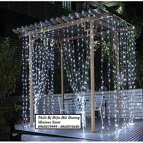 Mua Đèn Led nháy rèm 2 mét 8 dây 8 chế độ nháy trang trí tết TN282 - Chế độ không nháy và 7 chế độ nháy vẫn lưu