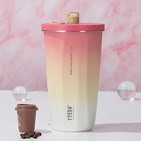 Mua Ly giữ nhiệt inox 304 có ống hút dung tích 600ML