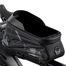 Túi WEST BIKING gắn khung xe đạp, chất liệu cứng, không thấm nước-Màu xám đen