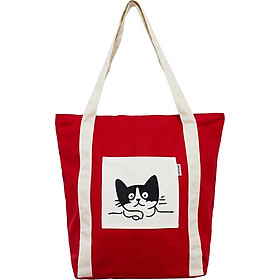 Túi Vải Đeo Vai Tote Bag XinhStore Hình Mèo Cao Cấp