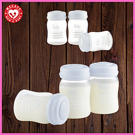 Bộ 3 bình trữ sữa mẹ cổ rộng Fatzbaby 150ml + tặng 5 zipper 10x15cm