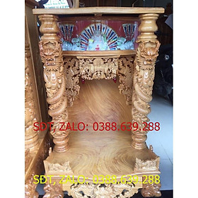 Mua Bàn thờ thần tài Hổ Phù cao cấp gỗ gõ Lào - Đồ Gỗ Vinh