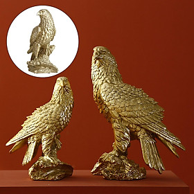 Nordic Eagle Sculpture Figurine Crafts Personality Collectible Animal Model Desktop Abstract 3D Eagle Statue for Hotel Home Decor Ornament