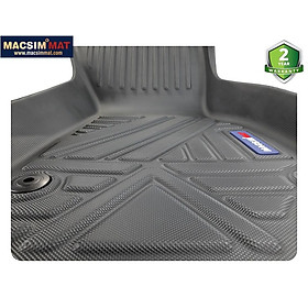 Thảm lót sàn ô tô Audi A7 2019 - 2020 Nhãn hiệu Macsim chất liệu nhựa TPV cao cấp màu đen