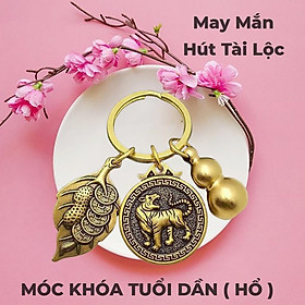 Móc Khoá Xe Máy, Oto 12 Con Giáp Phong Thuỷ Bằng Đồng Thau - NELI - RƯỚC LỘC XUÂN