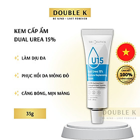 Kem Cấp Ẩm DrCeutics Dual Urea 15% Moisture Replenishing Cream - Phục Hồi Da Mỏng Yếu, Kích Ứng - Double K
