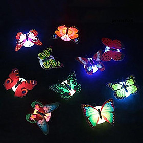Đèn ngủ LED nhiều màu hình bướm dán tường trang trí phòng ngủ