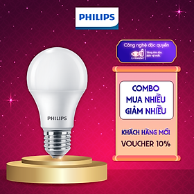 Mua Bóng Philips Ledbulb 8.5-60W E27 A60 FR DIM - Màu ánh sáng ( vàng 2700K)