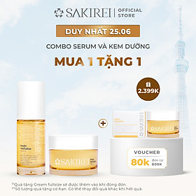 Combo Serum NMN và Kem dưỡng phục hồi da Sakirei NMN Revitalize từ Nhật Bản