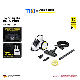 Mua (Hàng chính hãng) Máy hút bụi khô không dùng túi lọc bụi Karcher VC 3 Plus công suất 1100w màu trắng - bảo hành 18 tháng