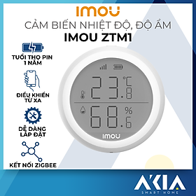 Cảm biến nhiệt độ và độ ẩm Imou ZTM1 - Temperature & Humidity Sensor , có màn hình LCD hiển thị - Hàng chính hãng