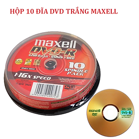 Mua Đĩa DVD trắng Maxell  1 hộp 10 đĩa  hàng chính hãng  hộp nguyên seal - Hàng chính hãng
