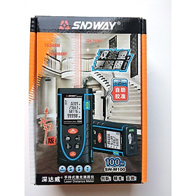 Mua {GIÁ TỐT} MÁY ĐO KHOẢNG CÁCH BẰNG LASER SNDWAY SW-M100  THƯỚC ĐO KHOẢNG CÁCH LAZE SND WAY ĐO TỐI ĐA 100M  QCV51