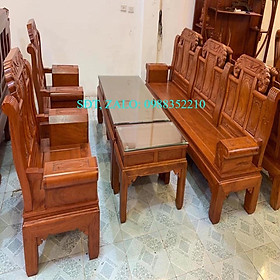 Bộ bàn ghế Âu Á gỗ Gõ Đỏ