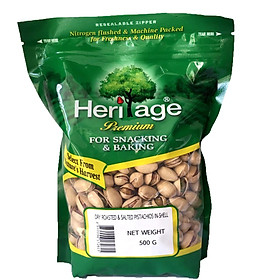 Hạt Dẻ Cười Rang Muối Còn Vỏ Heritage Thái Lan gói 500g
