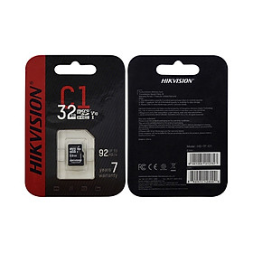 Mua Thẻ Nhớ MicroSD HIKVISION Chuyên Dùng Camera  Tùy Chọn Dung Lượng 32GB/64GB Tốc Độ Đọc Class 10 (92MB/s) - Hàng Chính Hãng