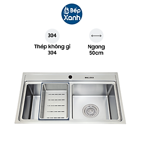 Mua Chậu rửa chén Malloca MS 8812 - Hàng Chính Hãng