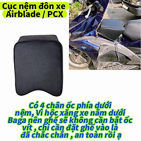 Nệm đệm Ngồi Xe Máy Em Bé cho Xe AB, PCX , Yên Nệm, Không Tựa