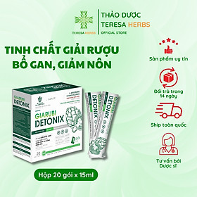 Tinh chất giải rượu bia GIARUBI DETONIX hộp 20 gói