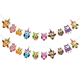 Mua Diy Cardboard Garland Cartoon Owl Birthday Party Decorative Flag Banner Ornaments Mua Diy Cardboard Garland Cartoon Owl Birthday Party Decorative Flag Banner Ornaments