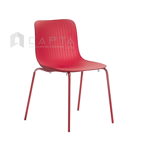 Mua Ghế ăn thân nhựa cao cấp LAVORO Nội thất Capta Ghế nhựa xếp chồng chân thép sơn tĩnh điện phong cách italy Châu Âu