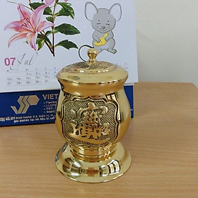 Mua Đài nước đồng  ly trà có nắp đồng  choé thờ bằng đồng 15cm