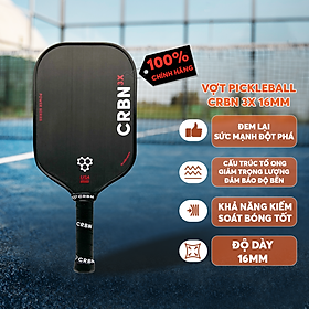 Vợt Pickleball CRBN³ X Series 14mm Cao Cấp - Lõi Carbon Siêu Nhẹ, Đập Mạnh, Kiểm Soát Cực Chuẩn