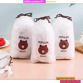 Mua Set 100 Màng Bọc Thực Phẩm PE Có Chun Bọc Đồ Ăn Có Thể Tái Sử Dụng - Set 100 Túi Bọc Thực Phẩm Đa Năng shopthuylinh194