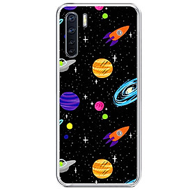 Ốp Lưng Điện Thoại Oppo A91 - Silicone Dẻo - 01275 0063 SPACE04 - Hàng Chính Hãng