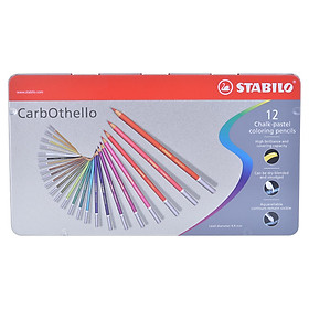 Bút chì màu stabilo hộp sắt 12 màu - clc1412m