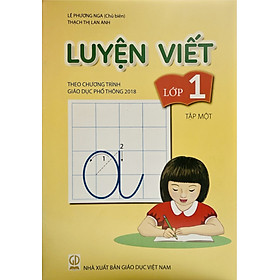 Hình ảnh Sách - Luyện viết lớp 1 tập 1+2 (Theo chương trình Giáo dục phổ thông 2018)