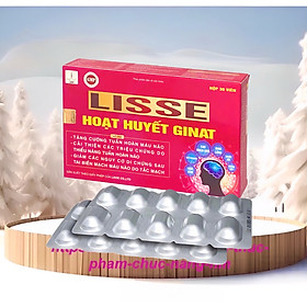 Lisse hoạt huyết Ginat - Hộp 30 viên- Tăng Cường Tuần Hoàn Máu