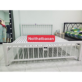 Giường sắt mỹ nghệ BẢO AN 1M6X2M