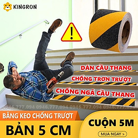 Mua Băng dính chống trơn trượt Băng keo nhám dán cầu thang KINGRON chống ngã dán bậc cửa ra vào