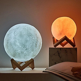 Mua Đèn Ngủ Mặt Trăng 18CM 16 Màu Thế Hệ Mới Cảm Biến Vỗ Có Điều Khiển Từ Xa