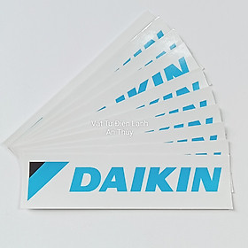 Combo 10 tem DAIKIN dài dán đuôi cục nóng - Tem dán cục nóng