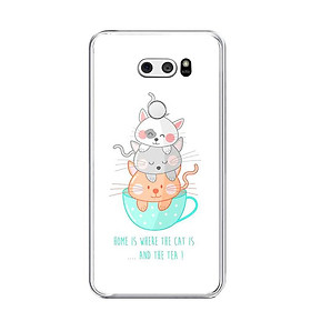 Ốp lưng dẻo cho điện thoại LG V30 - 0019 CAT&TEA - Hàng Chính Hãng