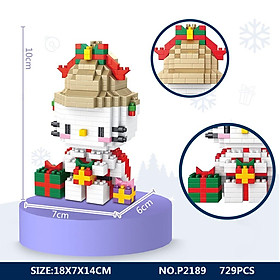 Đồ chơi  micro blocks xếp khối hộp quà Noel VBC-P2189