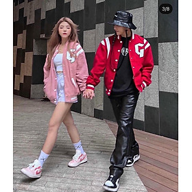 Áo Khoác Nhung Tăm Form Rộng Jacket Varsity, Áo Bomber Nhung Gân GONZ 1 lớp form rộng ulzzang, áo khoác Nhung nam nữ cực đẹp, Áo Khoác Form Rộng Nhung Tăm Jacket Varsity FunFace Gonz