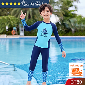 Bộ bơi dài tay quần dài cho bé gái, chống nắng mùa hè, giữ nhiệt mùa đông, chất bơi đẹp, phom chuẩn xịn loại một, size lớn đến 50kg | BT80