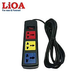 Ổ cắm kéo dài đa năng lioa 3 ổ cắm