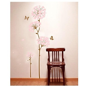 Decal trang trí tường Hoa và bướm xinh