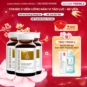 Combo 3 Hộp Sắc Ngọc Khang Vi tảo lục làm mờ sạm nám hiệu quả