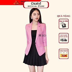 Áo Vest nữ công sở Oxatyl M003 tay lỡ 1 lớp chất liệu vải mềm mịn cao cấp