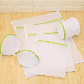 Combo 6 Túi Giặt Đồ Polyester Dạng Lưới Mịn Giặt Đồ Chống Biến Dạng Quần Áo Cho Máy Giặt - PaKaSa