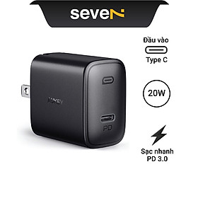 Mua Củ Sạc Nhanh Aukey PA-F1S 20W USB-C PD 3.0 Hàng Chính Hãng