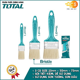 Mua Bộ 3 cọ sơn dầu có tay cầm nhựa nhám đa dụng 25-75mm TOTAL THT8450301 - Sơn tường  sơn dầu  nhiều kích thước