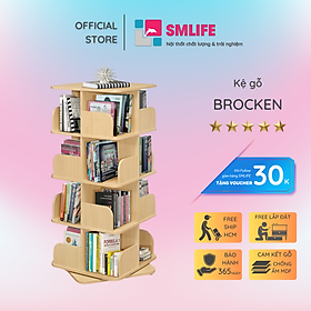 Mua Kệ sách  kệ trang trí gỗ hiện đại SMLIFE Brocken  | Gỗ MDF dày 17mm chống ẩm | D45xR45xC110cm